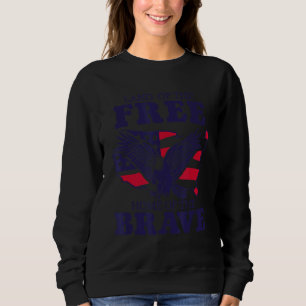 Eagle American Flag Landkarte 4. Juli Merica USA Sweatshirt