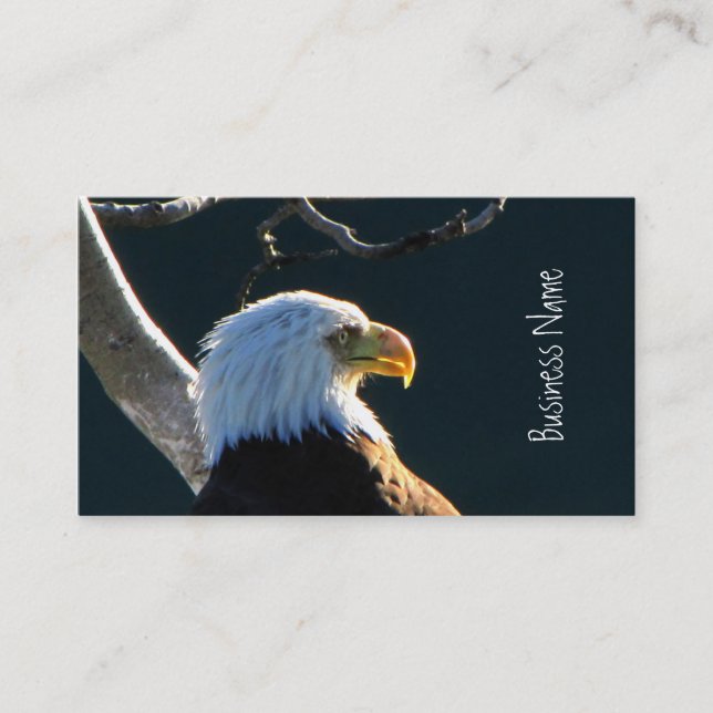 Eagle an der Aufmerksamkeit Visitenkarte (Vorderseite)