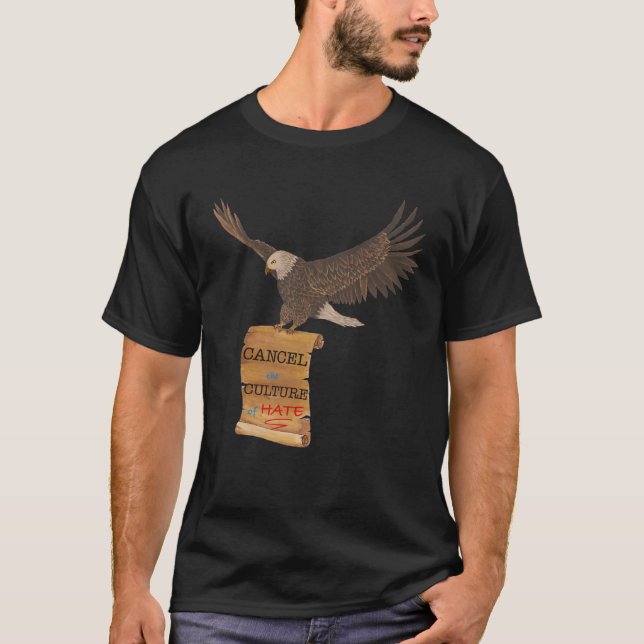 Eagle and Scroll Cancel Culture T-Shirt (Vorderseite)