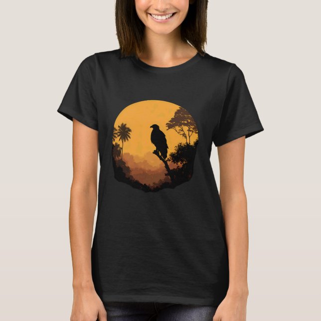 Eagle Animal Lover Artwork Wildlife Forest Graphic T-Shirt (Vorderseite)