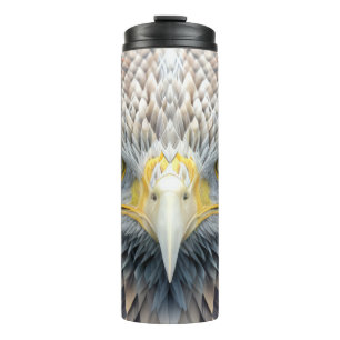 Eagle Animal Portrait Nature Wildlife Malerei Thermosbecher