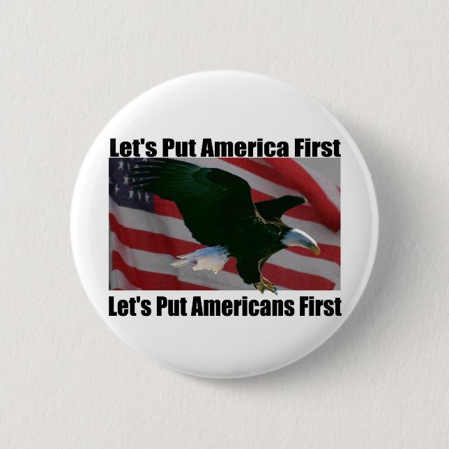 Eagle auf Patrouillenknopf Button (Vorderseite)
