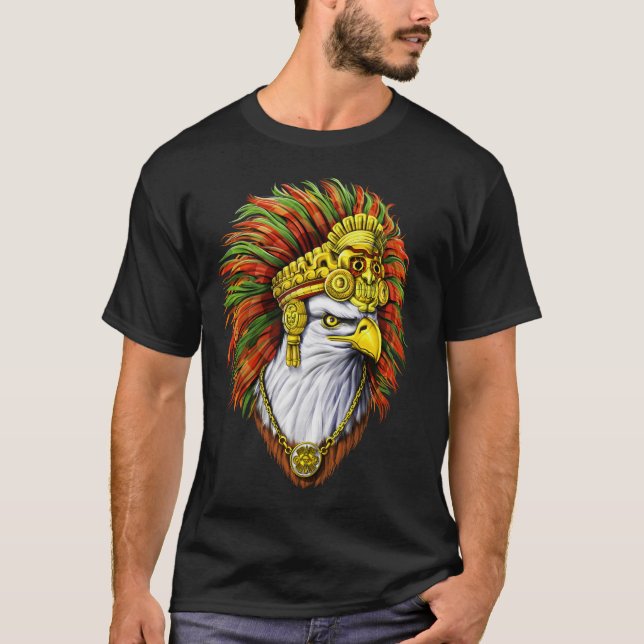 Eagle Aztec Warrior T-Shirt (Vorderseite)