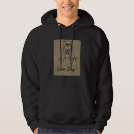 Eagle Baby & Footprints im Sand "One Day" Hoodie