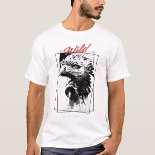 Eagle Bald Wild Natur Freier Geist Kunst, Kultur T-Shirt