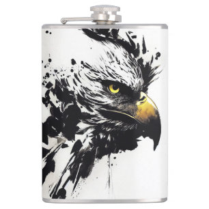 Eagle Bald Wild Natur Freier Geist Pinacoteca Flachmann