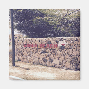 Eagle Beach - 2 Zoll Square Magnet