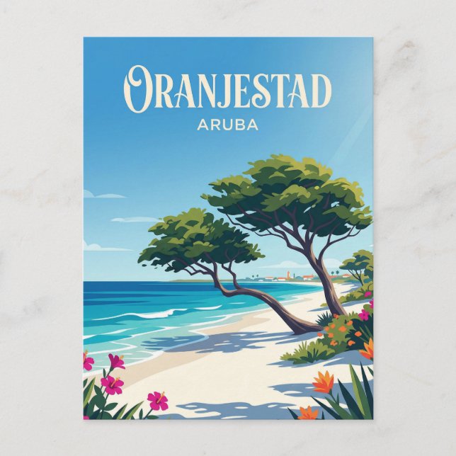 Eagle Beach Aruba Postkarte (Vorderseite)