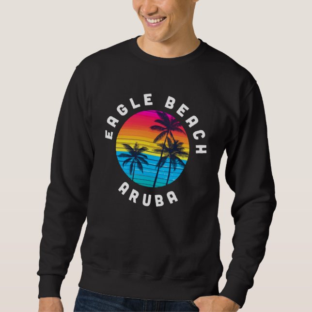 Eagle Beach Aruba Vacation Souvenir Sunset Beach Sweatshirt (Vorderseite)