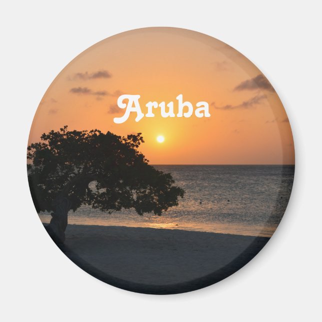 Eagle Beach Sunset Magnet (Vorne)