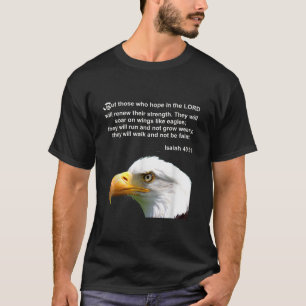 Eagle Bible Verse Isaiah 40 31 Christlich T-Shirt