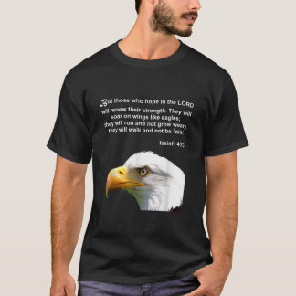 Eagle Bible Verse Isaiah 40 31 Christlich T-Shirt