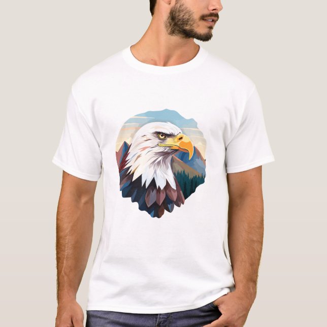 Eagle Bird Animal World Wildlife Beauty Discovery T-Shirt (Vorderseite)