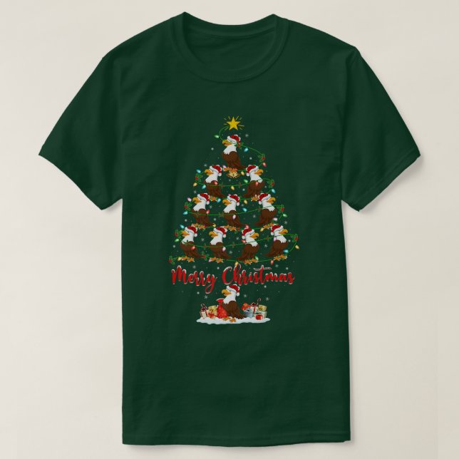 Eagle Bird Lover Xmas Matching Santa Eagle Christm T-Shirt (Design vorne)