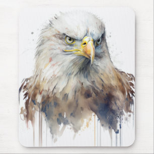 Eagle Bird Portrait Animal Painting Wildlife Free Mousepad