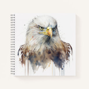 Eagle Bird Portrait Animal Painting Wildlife Free Notizbuch