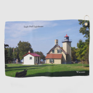 Eagle Bluff Leuchtturm Golfhandtuch