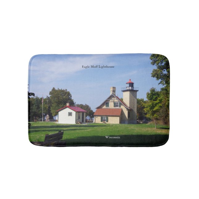 Eagle Bluff Lighthouse 2025 bathmat Badematte (Vorderseite)