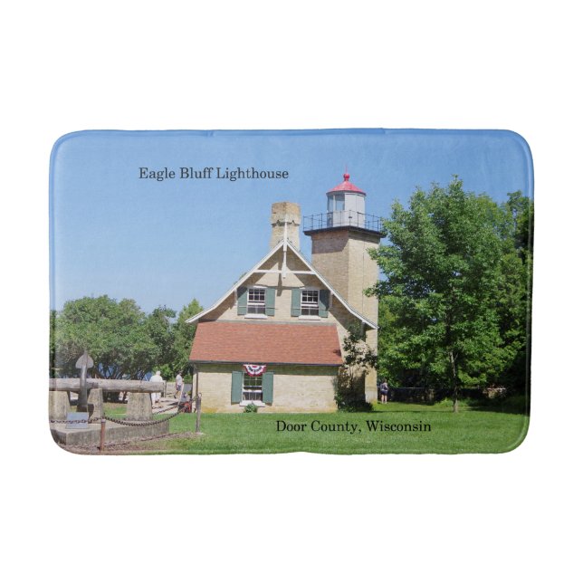 Eagle Bluff Lighthouse Badematte (Vorderseite)