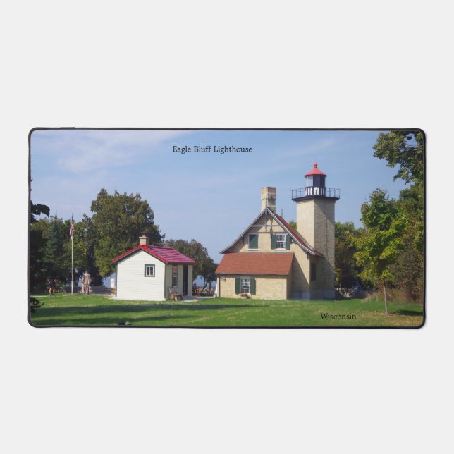 Eagle Bluff Lighthouse desk mat Schreibtischunterlage (Vorderseite)