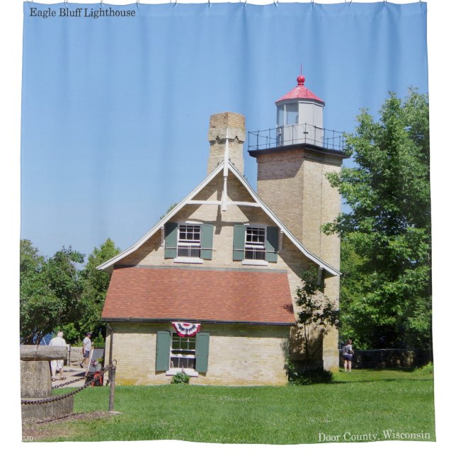 Eagle Bluff Lighthouse Duschvorhang (Vorderseite)