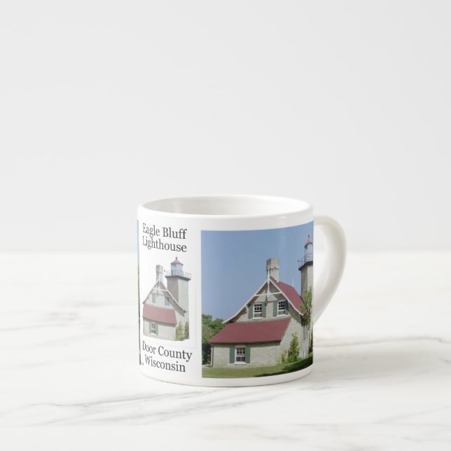 Eagle Bluff Lighthouse Espresso Tasse (Vorderseite Rechts)
