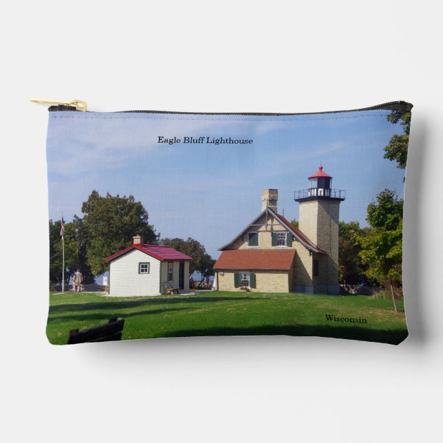 Eagle Bluff Lighthouse zipper bag Zubehörtasche (Vorderseite)