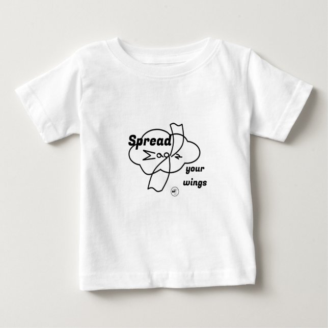 Eagle by Elfabetz Designs - Spread your wings Baby T-shirt (Vorderseite)