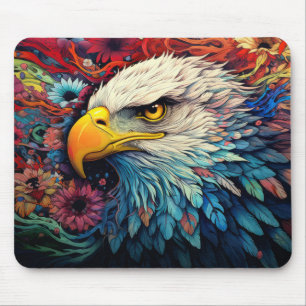 Eagle Colorful Animal Verzauberung Mousepad