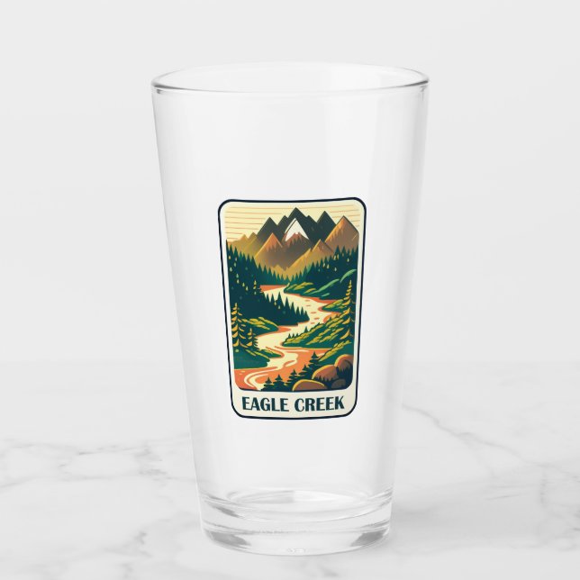 Eagle Creek Oregon Farben Glas (Vorderseite)