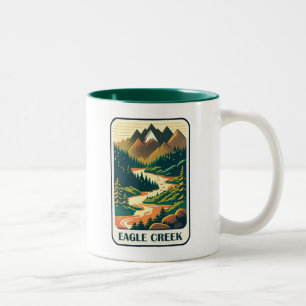 Eagle Creek Oregon Farben Zweifarbige Tasse