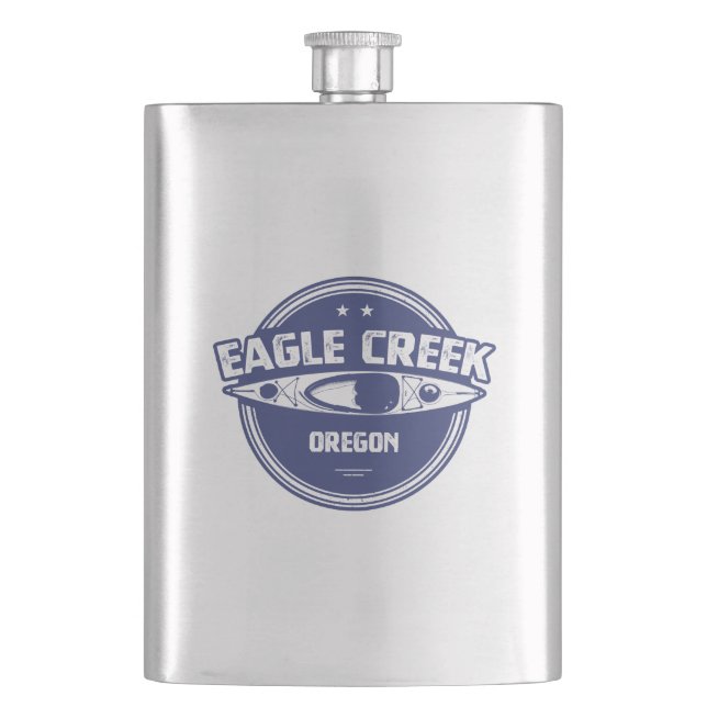 Eagle Creek Oregon Kayaking Flachmann (Vorderseite)