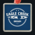 Eagle Creek Oregon Kayaking Ornament Aus Metall<br><div class="desc">Eagle Creek ist ein Nebenfluss des Clackamas-Flusses in den Western der Cascade Range im Nordwesten Oregons.</div>