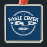 Eagle Creek Oregon Kayaking Ornament Aus Metall<br><div class="desc">Eagle Creek ist ein Nebenfluss des Clackamas-Flusses in den Western der Cascade Range im Nordwesten Oregons.</div>