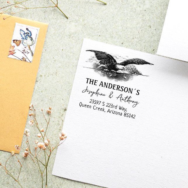 Eagle Custom Rücksendeadresse Family Gummistempel (Von Creator hochgeladen)