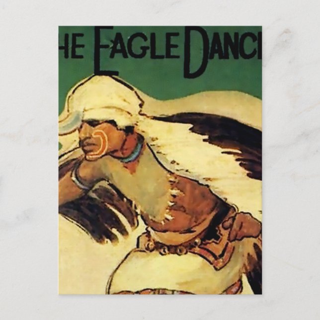 "Eagle Dancer" Western Art von Gerald Cassidy Postkarte (Vorderseite)