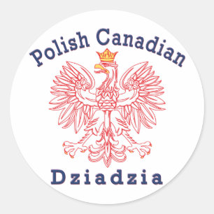 Eagle Dziadzia Runder Aufkleber