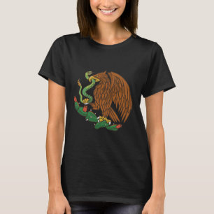Eagle Emblem Mexiko mexikanische Flagge Cinco De M T-Shirt