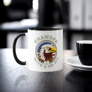 Eagle Emblem USA Flag   Opa DD 214 Schwarz Tasse