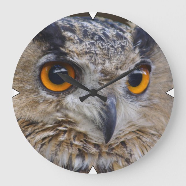 Eagle-Eule Große Wanduhr (Vorderseite)