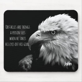 Eagle Eyes Bestes Zitat Personalisierter Name Mousepad