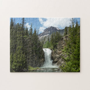 Eagle Falls im Glacier National Park Puzzle