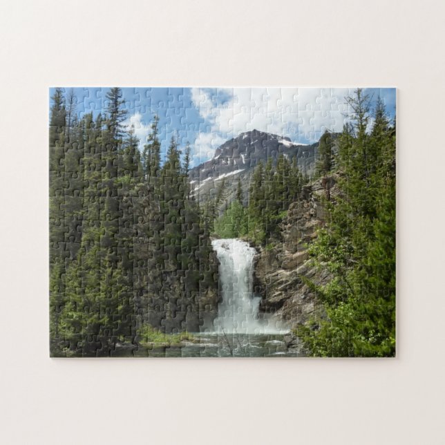 Eagle Falls im Glacier National Park Puzzle (Horizontal)