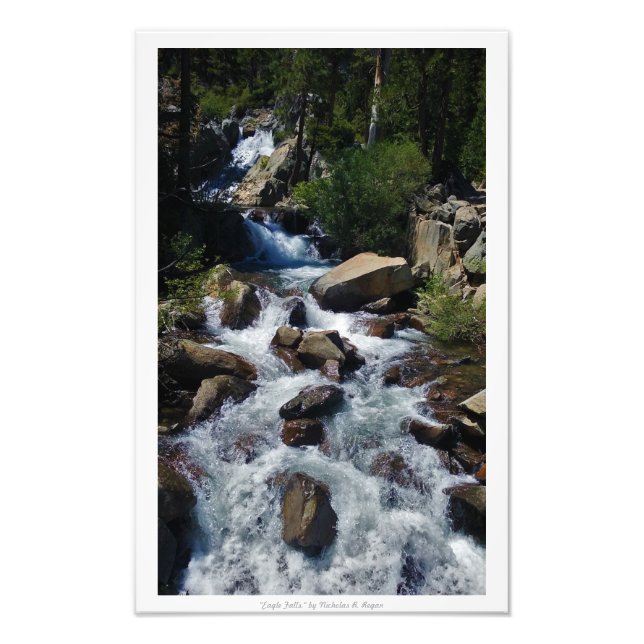 "Eagle Falls", Lake Tahoe Nature Fotodruck (Vorne)