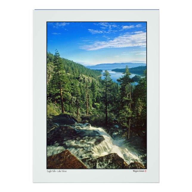 Eagle Falls oberhalb des Lake Tahoe Fotodruck (Vorne)