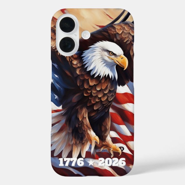 Eagle Flag 250th Anniversary iPhone / iPad case (Rückseite)