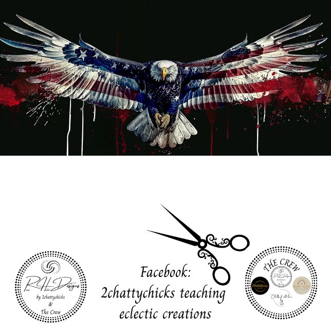 Eagle Flag Street Art Paint Decoupage Seidenpapier (Von Creator hochgeladen)