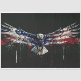 Eagle Flag Street Art Paint Decoupage Seidenpapier