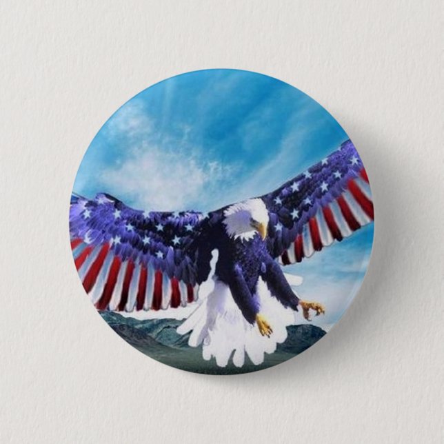 Eagle-Flagge Button (Vorderseite)