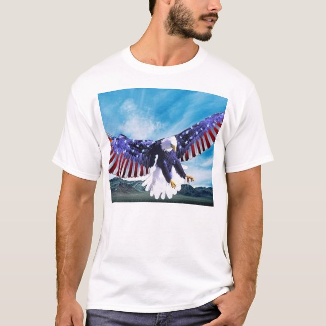Eagle-Flagge T-Shirt (Vorderseite)